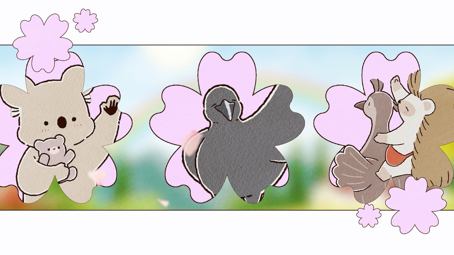 アニメ「コアラ絵日記」キービジュアル第3弾の紹介動画より