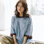 「ちいかわ ビッグシルエットポケットTシャツ Robert P.Miller×Talking ハチワレ BLUEBERRY」