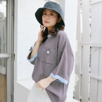 「ちいかわ ビッグシルエットポケットTシャツ Robert P.Miller×Talking モモンガ COFFEE」