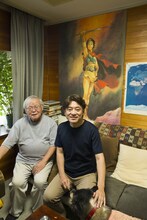 安彦良和（左）と原泰久（右）