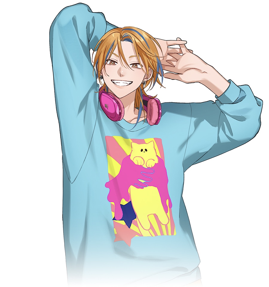 霓音瑠星。映像クリエイト科専攻。明るいムードメーカー。家族（母親と弟）を大切にしている。映像センスを生かし、タップダンス動画を配信。タップの素晴らしさとSOSの存在を知ってもらいたいと拡散に励む。