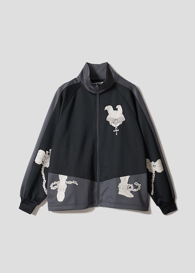 「封印されしエクゾディア｜切替トラックジャケット」フロント