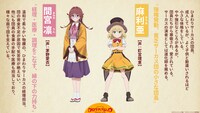 間宮凛（CV：茅野愛衣）、麻利亜（CV：釘宮理恵）キャラクターデザイン