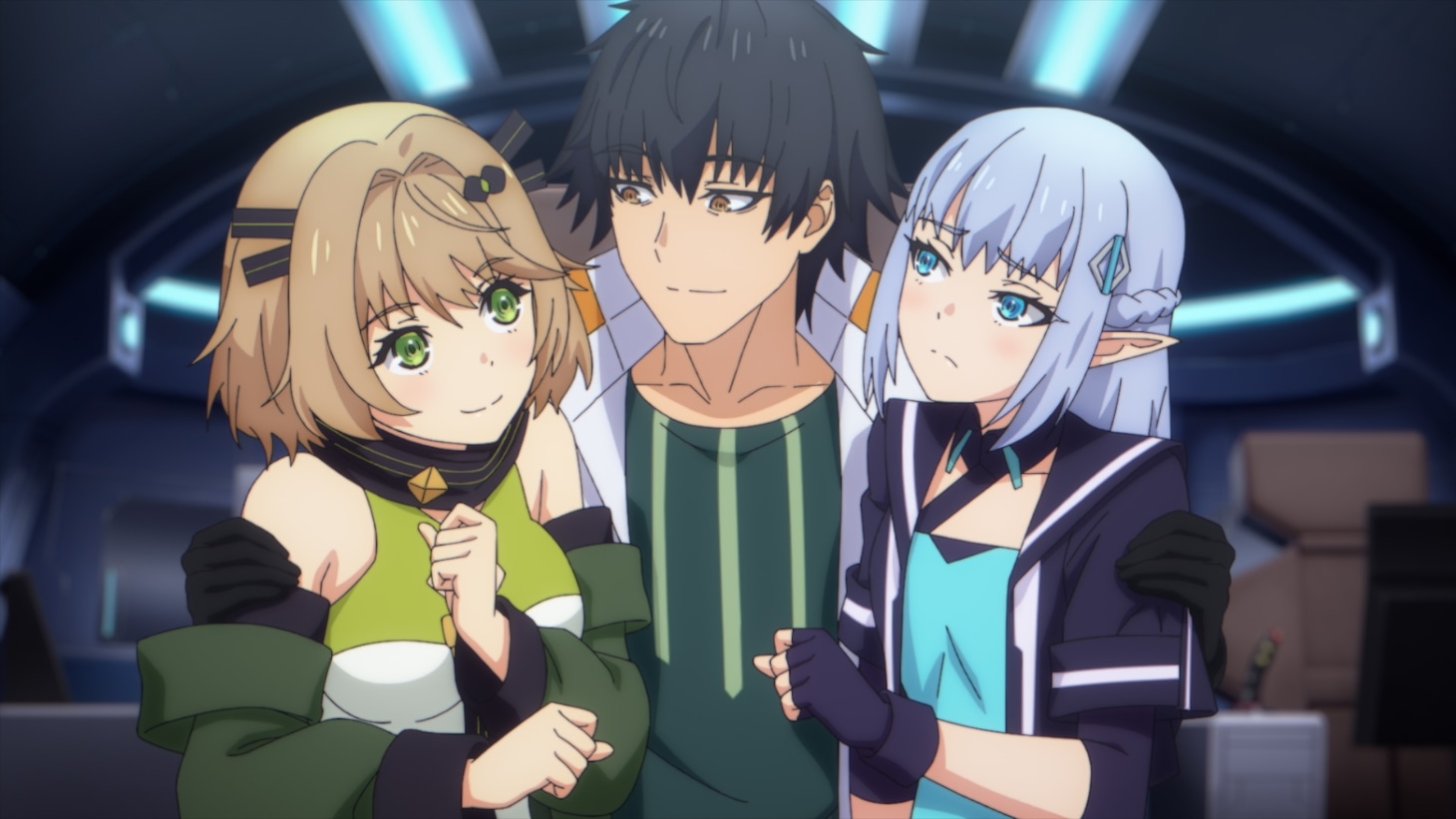 TVアニメ「目覚めたら最強装備と宇宙船持ちだったので、一戸建て目指して傭兵として自由に生きたい」ティザーPVの場面カット