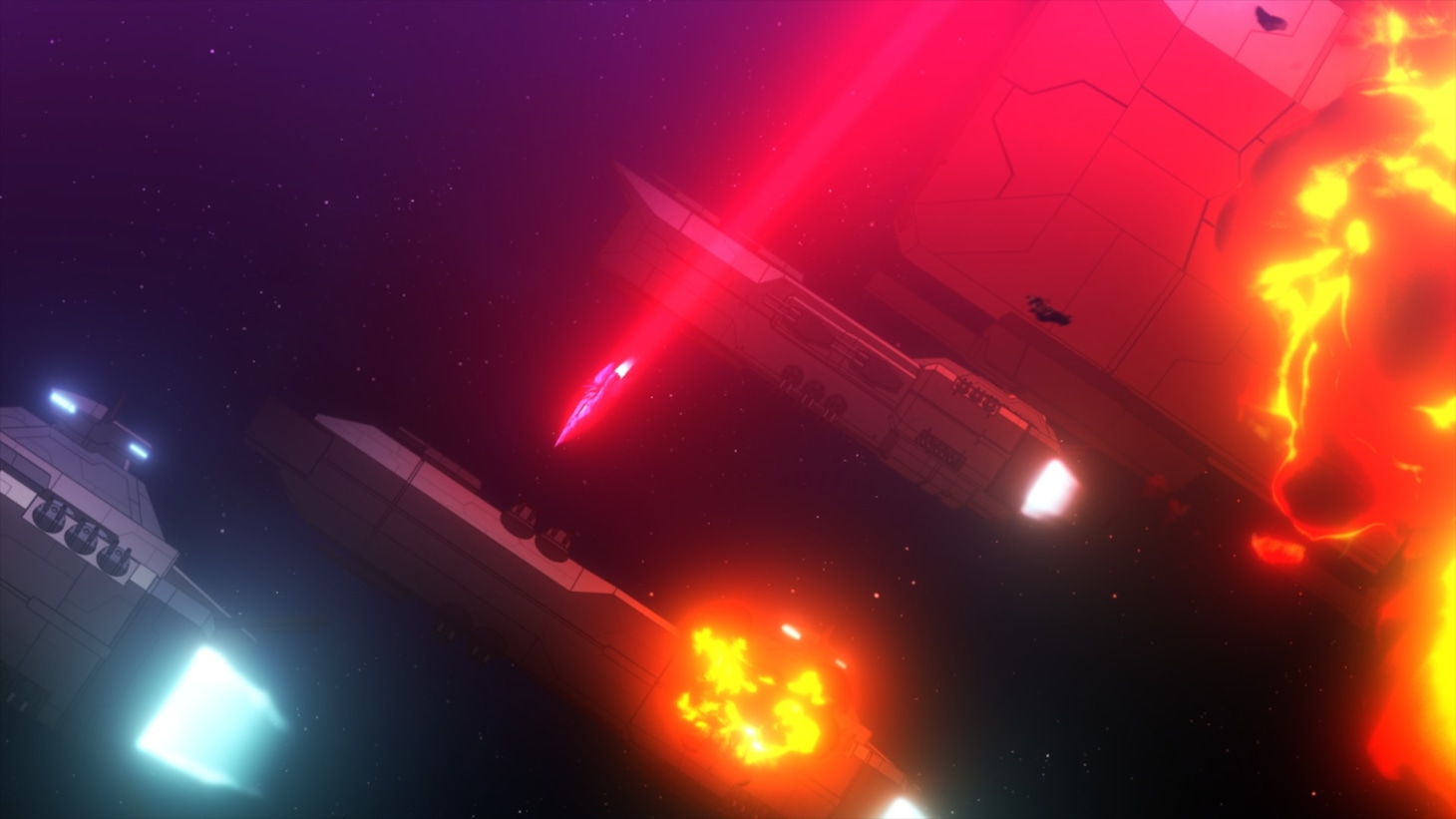 TVアニメ「目覚めたら最強装備と宇宙船持ちだったので、一戸建て目指して傭兵として自由に生きたい」ティザーPVの場面カット