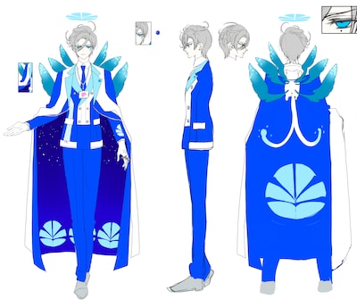 LaLa公式VTuber「淡路町の堕天使（仮）」　キャラクターデザイン／冬夏アキハル