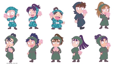 「『忍たま乱太郎』 スペシャルイベント 感謝の集い Sakura祭2026」より、描き下ろしのミニキャライラスト