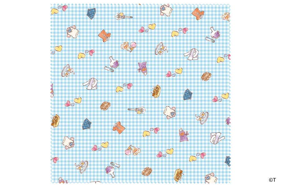 モチーフ総柄大判メガネ拭き