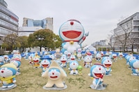 屋外エリアの「100%ドラえもんパーク」