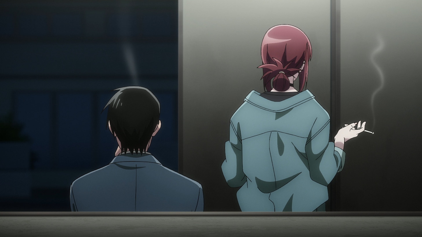 TVアニメ「スーパーの裏でヤニ吸うふたり」メインPV第1弾より