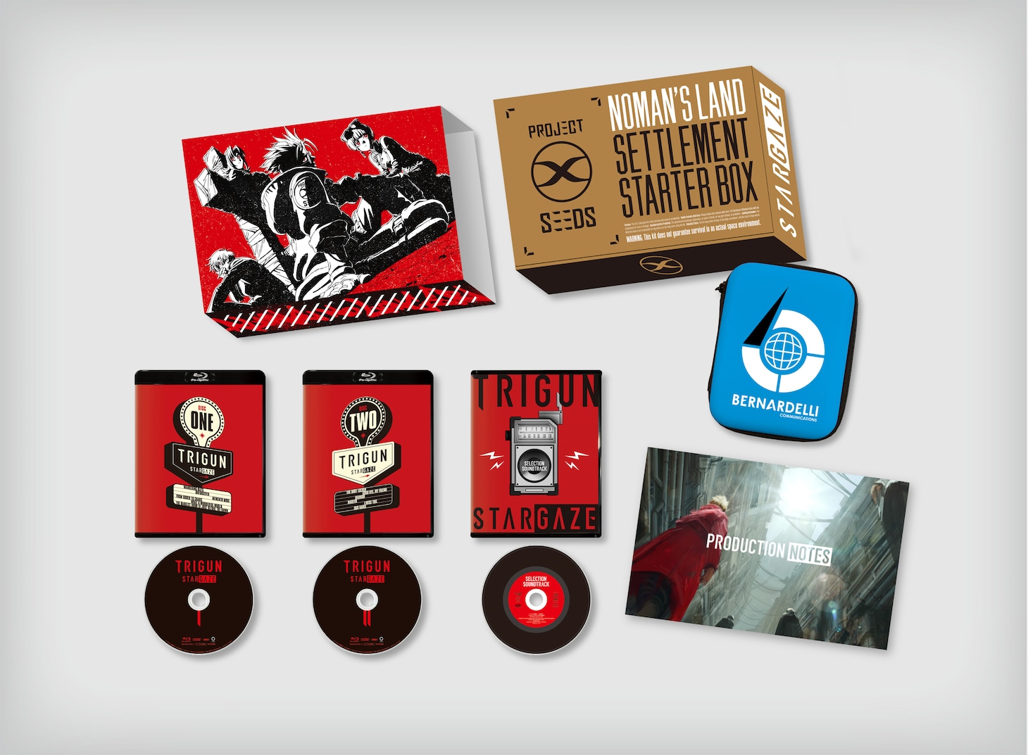 「TRIGUN STARGAZE」のBlu-ray BOX展開図