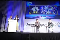 「Fate/Grand Order スペシャルステージ ～Road to 終章 After-Party～」の様子。左から森遥香、日比優理香、千葉翔也、石谷春貴