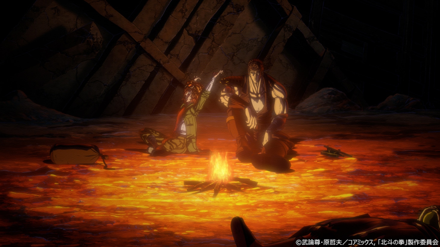 アニメ「北斗の拳 -FIST OF THE NORTH STAR-」第2話「今日より明日」先行カット (c)武論尊・原哲夫／コアミックス, 「北斗の拳」製作委員会