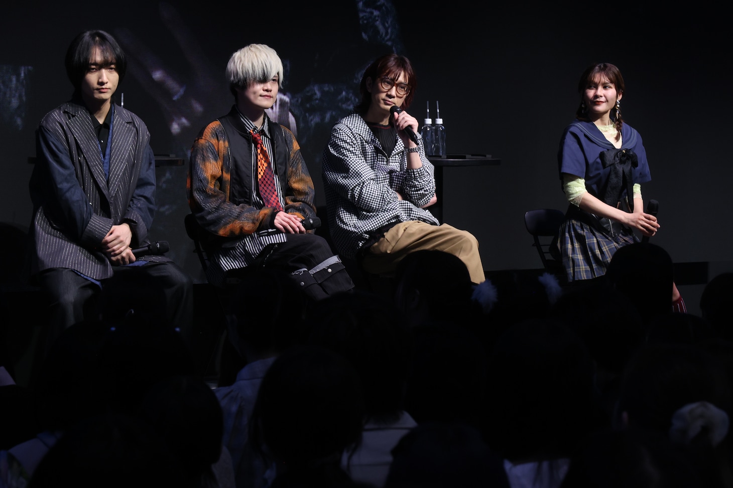 左から小林千晃、榊原優希、江口拓也、ファイルーズあい