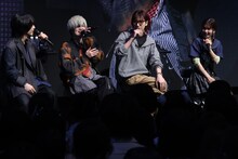 左から小林千晃、榊原優希、江口拓也、ファイルーズあい