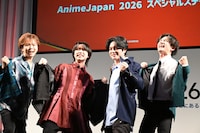 左から村瀬歩、石橋陽彩、榎木淳弥、熊谷健太郎