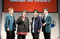 トークイベントの登壇者。左から村瀬歩、石橋陽彩、榎木淳弥、熊谷健太郎