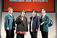 トークイベントの登壇者。左から村瀬歩、石橋陽彩、榎木淳弥、熊谷健太郎