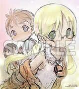 「劇場版総集編メイドインアビス【前編】旅立ちの夜明け」の入場特典の、つくしあきひと描き下ろしミニ色紙