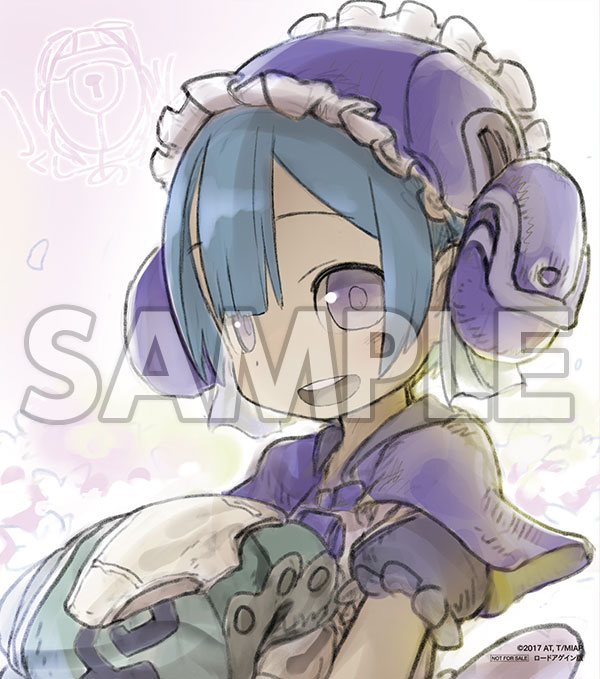 「劇場版総集編メイドインアビス【前編】旅立ちの夜明け」の入場特典の、つくしあきひと描き下ろしミニ色紙