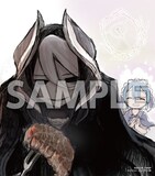 「劇場版総集編メイドインアビス【前編】旅立ちの夜明け」の入場特典の、つくしあきひと描き下ろしミニ色紙