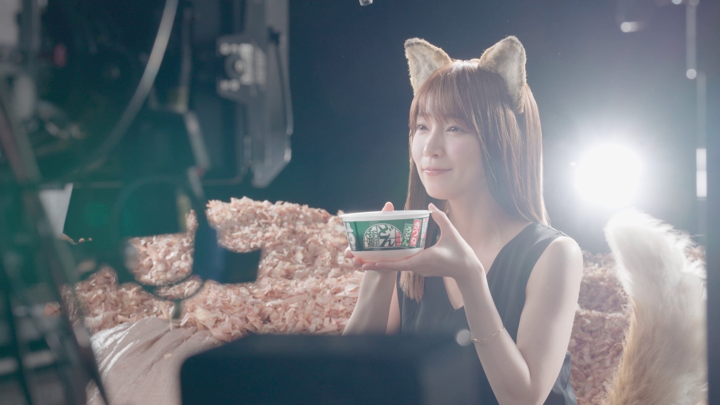 「日清のどん兵衛」CM「帰ってきたどんぎつね 篇」メイキング動画より