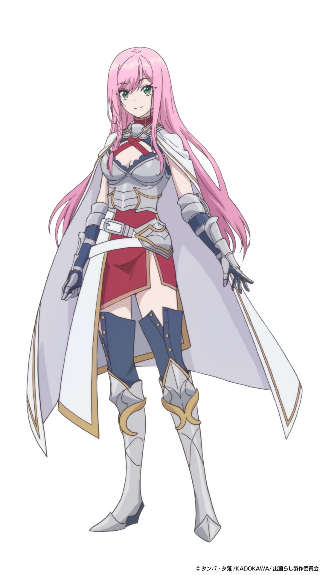 エルナ・フォン・アムスベルグ（CV：内田真礼）。アードラシア帝国近衛騎士団の部隊長にして、「初代勇者の再来」と謳われるほどの実力を持った、聖剣・極光（アウローラ）を使いこなすアルノルト・レオナルトの幼なじみ。アルノルトには厳しいが、実はその力を認めており、兄弟をサポートする