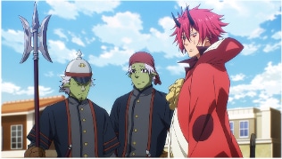 「転生したらスライムだった件 第4期」第1話にあたる第73話の場面カット