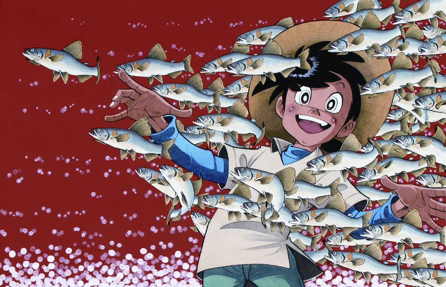 「矢口高雄の世界yaguchitaka1969-2020」に収録されているイラスト