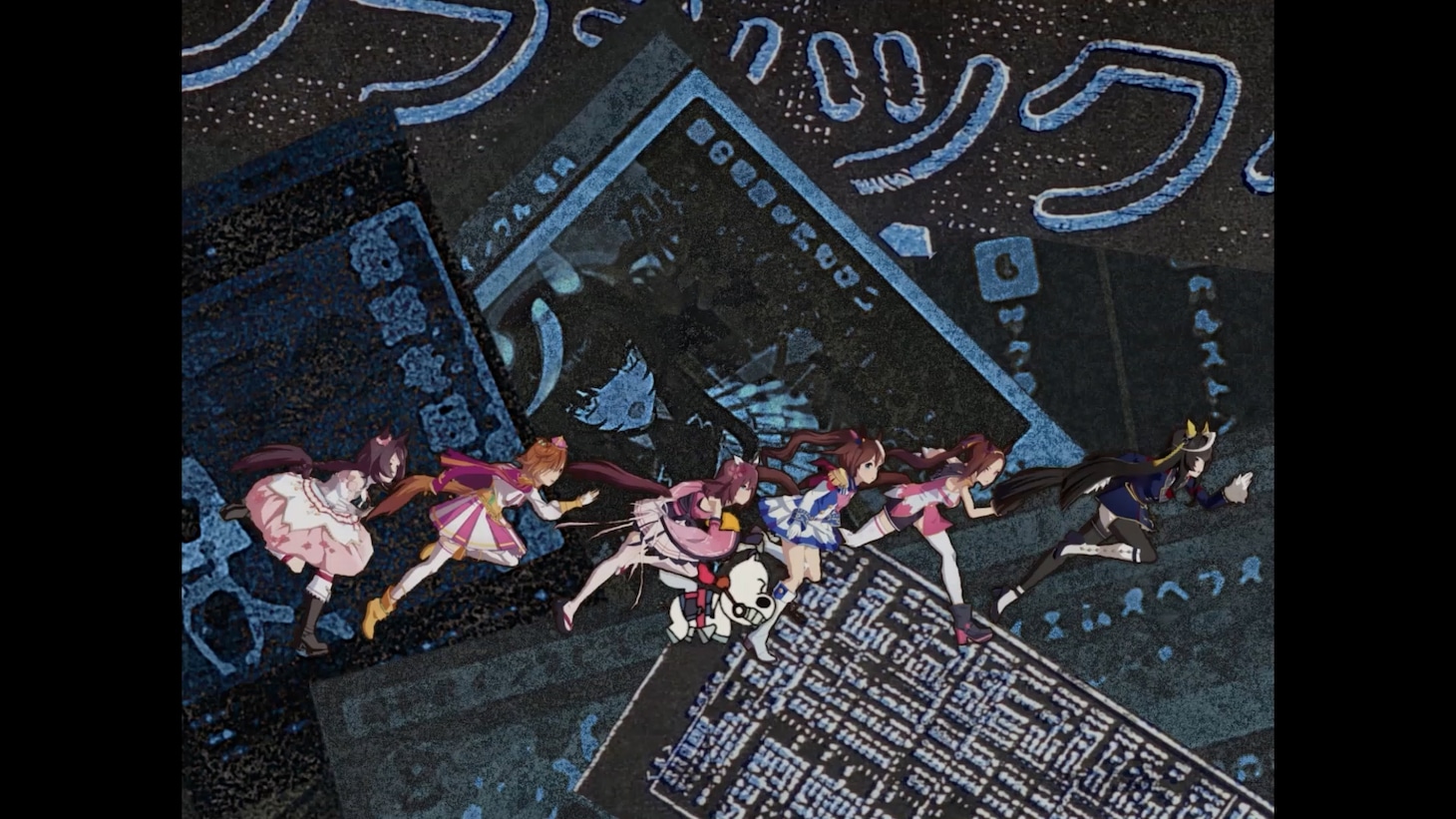 TVアニメ「みどりのマキバオー」と「ウマ娘 プリティーダービー」の“オー”プニング映像より