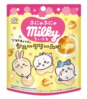「アニメちいかわふにゃふにゃミルキー（シュークリーム味）」
