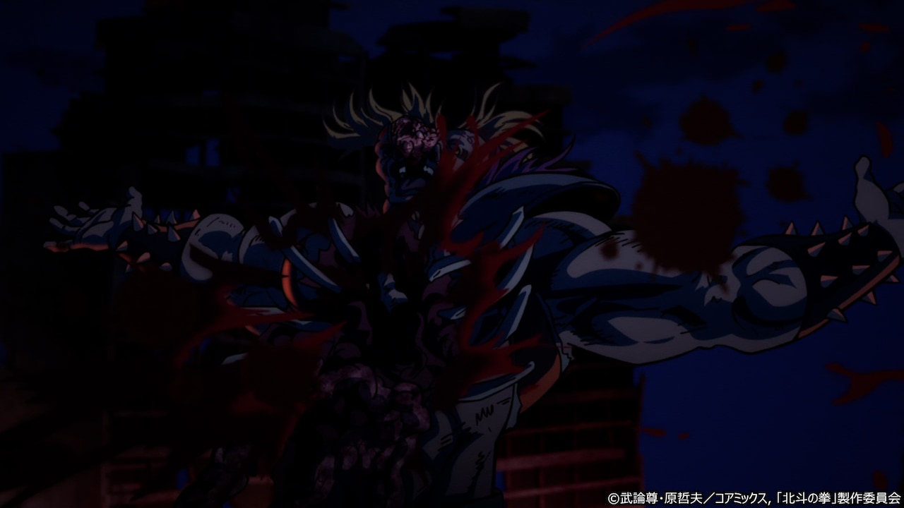 アニメ「北斗の拳 -FIST OF THE NORTH STAR-」の「無修正ver.」場面カット