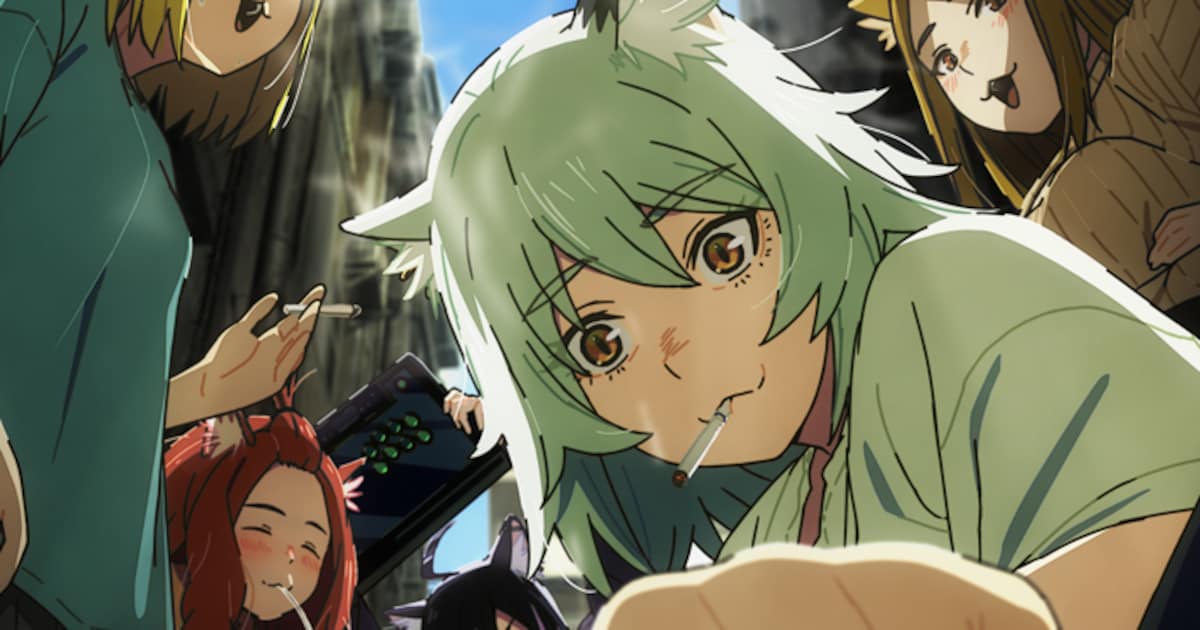 アニメ「ヤニねこ」7月放送開始決定、松岡美里・井澤詩織・稲田徹らキャスト第2弾と路地裏のキービジュアルが公開