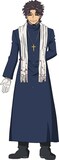《神父》綾島聖（CV：杉田智和）。勇者温泉を経営している勇者。いつも糸のように細い目で、過剰なほどにこやかに微笑んでいる