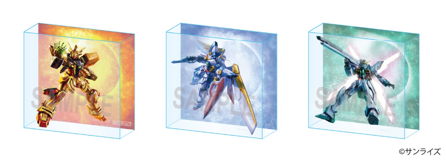 ガンダムパンフレット、3Dポスター、アクリルブロックの4点セット！ アクリルブロックのセット (c)サンライズ [画像ギャラリー 3/8