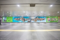 全長約14.5メートルのモザイクアート