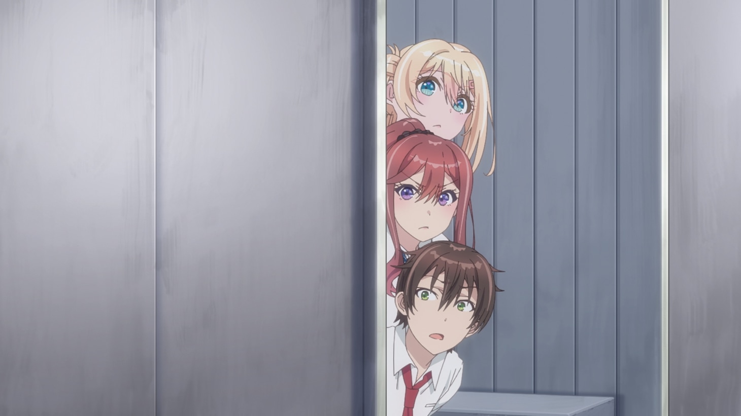 TVアニメ「クラスで2番目に可愛い女の子と友だちになった」第1話場面カット