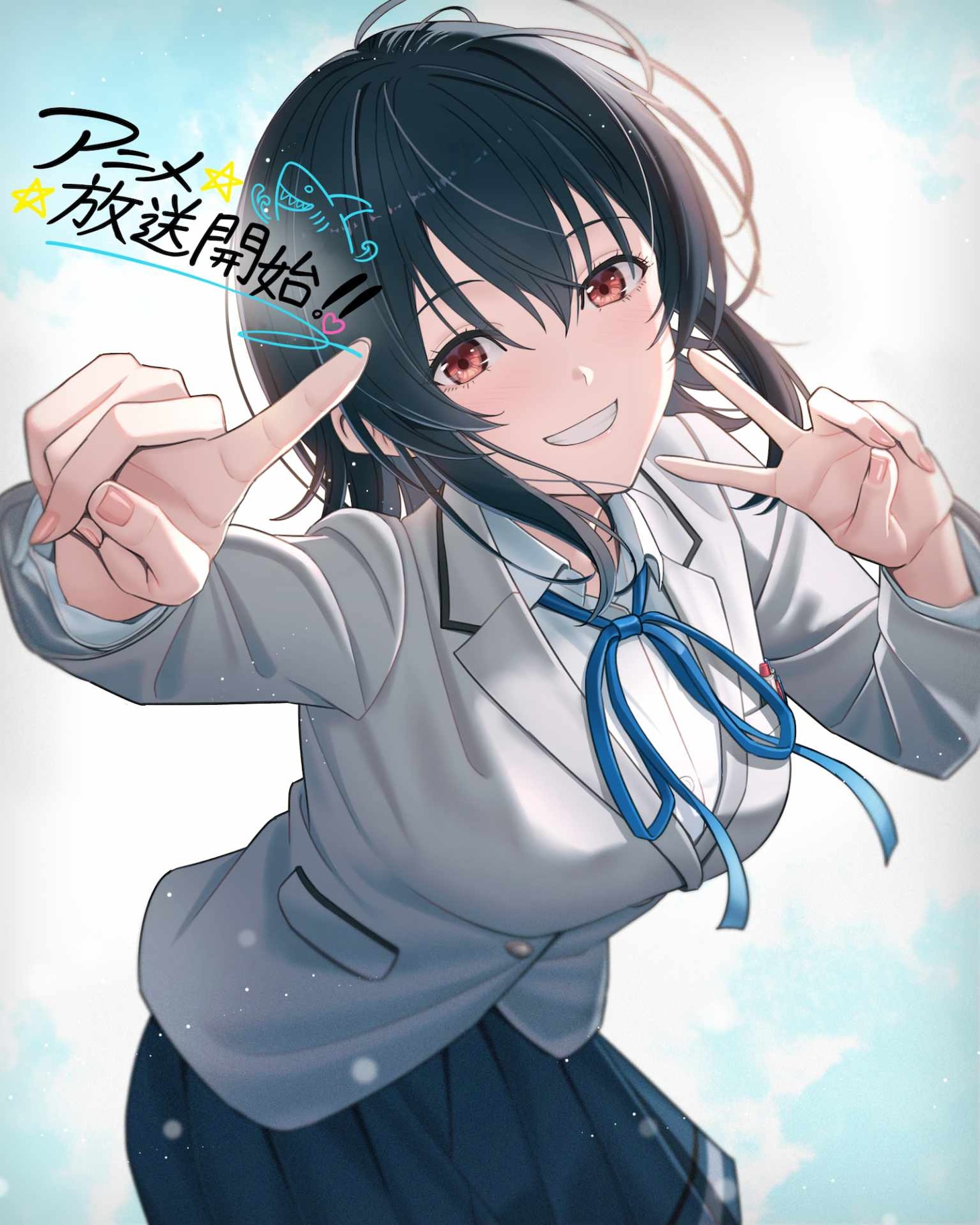 キャラクター原案・日向あずり描き下ろしの放送開始記念イラスト