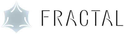 梶裕貴が代表取締役を務める新会社・FRACTALのロゴ。デザインは「そよぎフラクタル」の象徴であるユリシスバタフライ（幸運の蝶）のデザインから抽出された