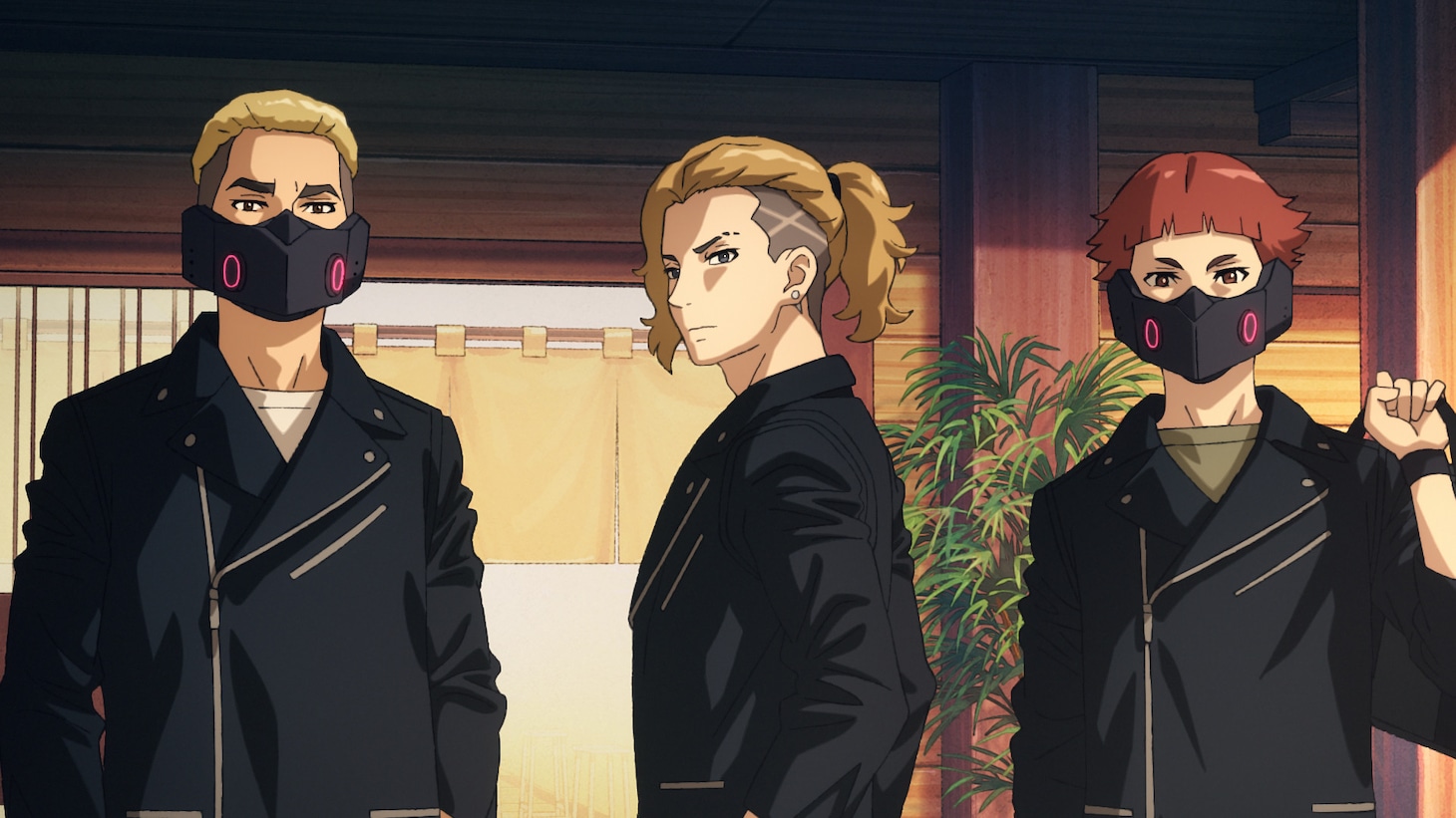 TVアニメ「DARK MACHINE THE ANIMATION」の新規場面カットより、チーム「阿流堕美瑠（アルダビル）」のメンバー