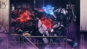 TVアニメ「DARK MACHINE THE ANIMATION」の新規場面カットより、バトルシーンの様子
