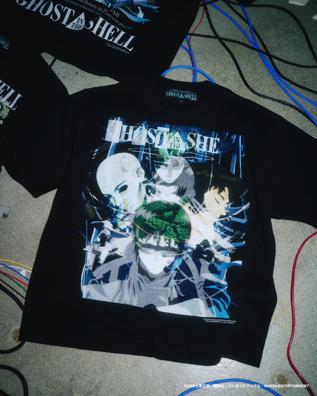 「GHOST IN THE SHELL × Kosuke Kawamura × atmos T-shirt」