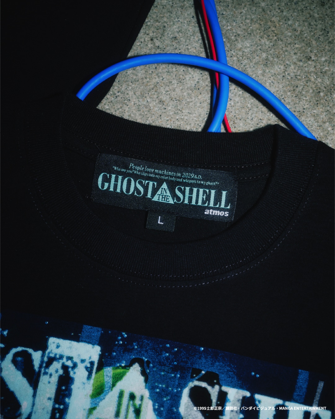 「GHOST IN THE SHELL × Kosuke Kawamura × atmos T-shirt」