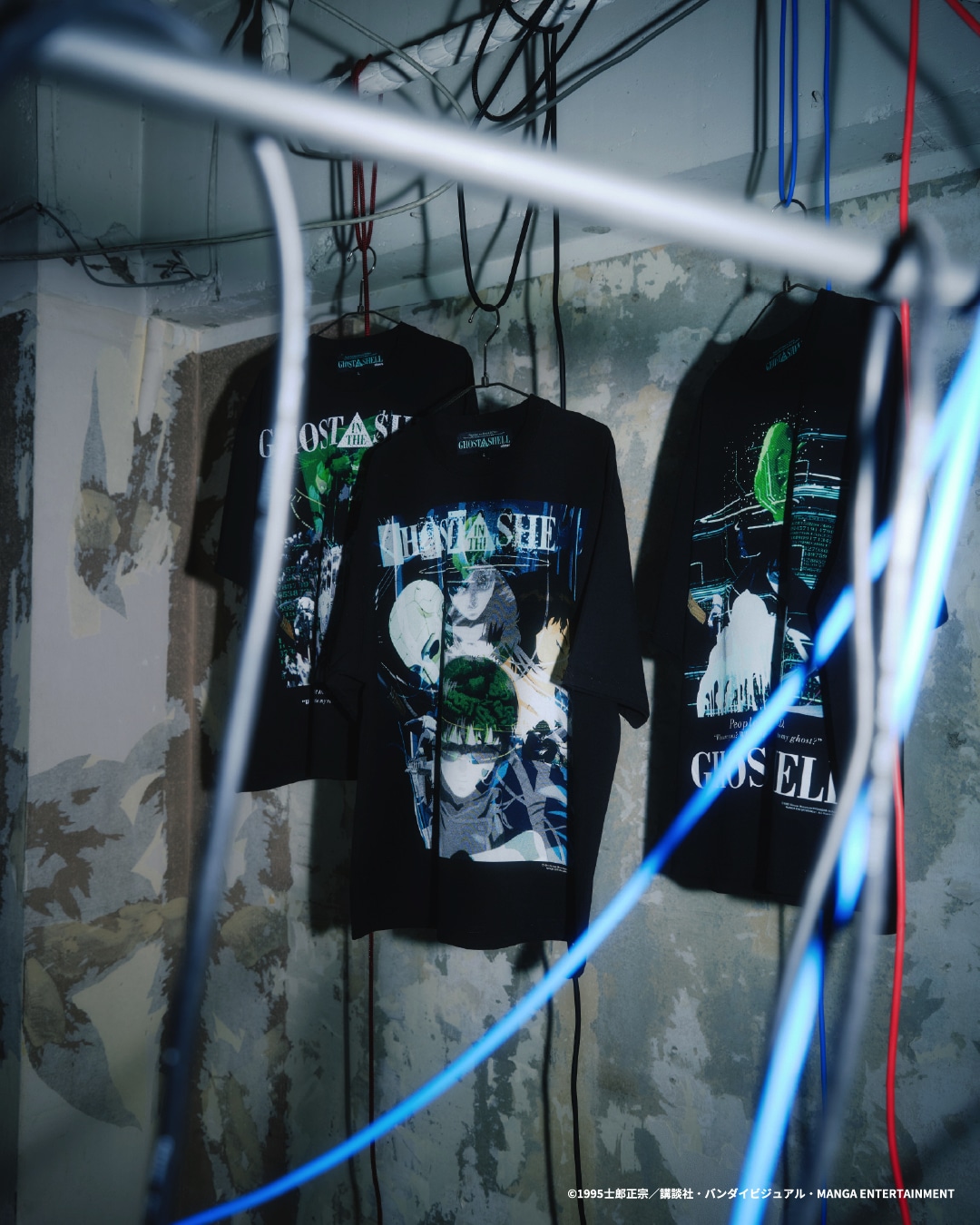 「GHOST IN THE SHELL × Kosuke Kawamura × atmos T-shirt」