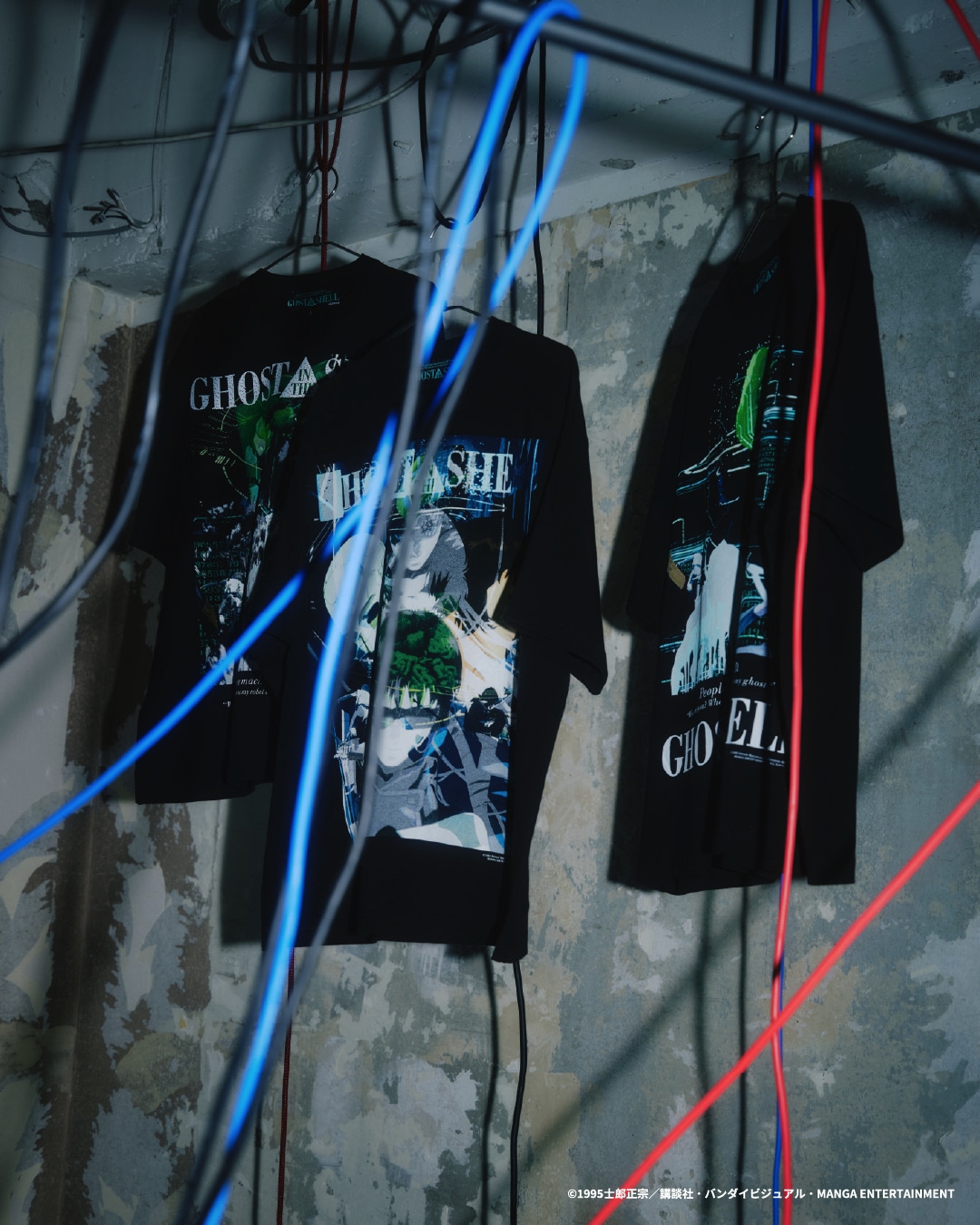 「GHOST IN THE SHELL × Kosuke Kawamura × atmos T-shirt」