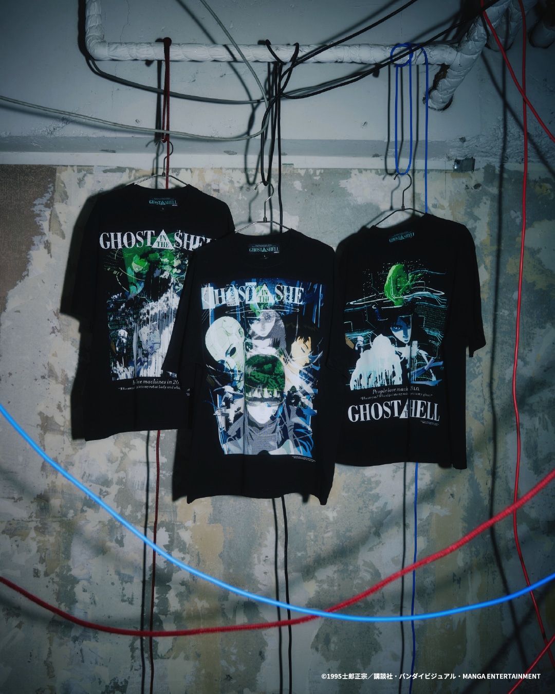 「GHOST IN THE SHELL × Kosuke Kawamura × atmos T-shirt」