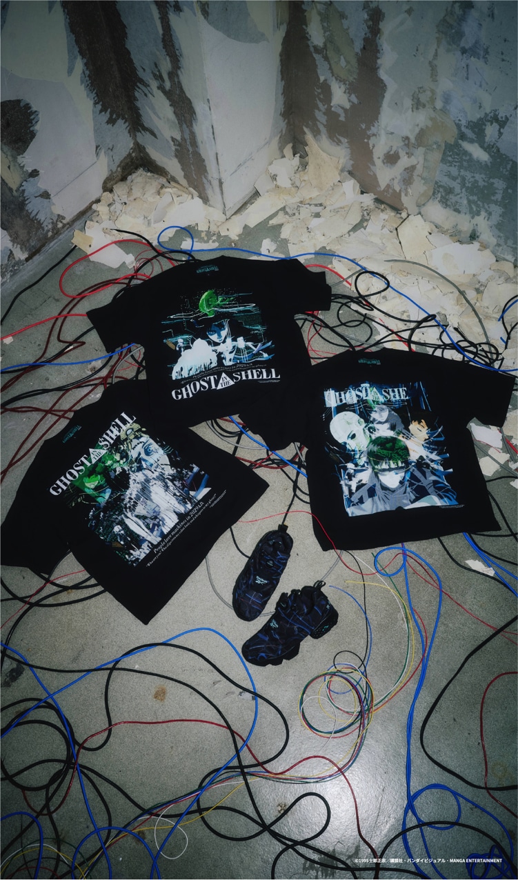 「GHOST IN THE SHELL × Kosuke Kawamura × atmos T-shirt」