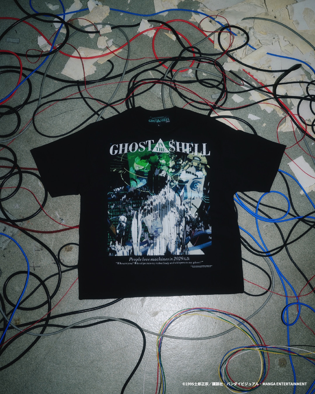 「GHOST IN THE SHELL × Kosuke Kawamura × atmos T-shirt」