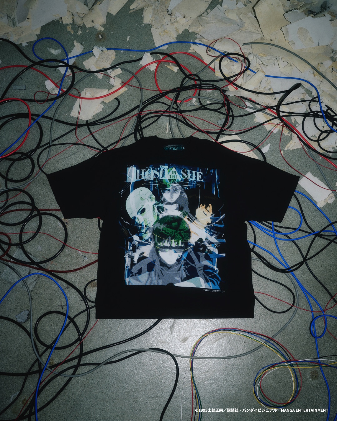 「GHOST IN THE SHELL × Kosuke Kawamura × atmos T-shirt」