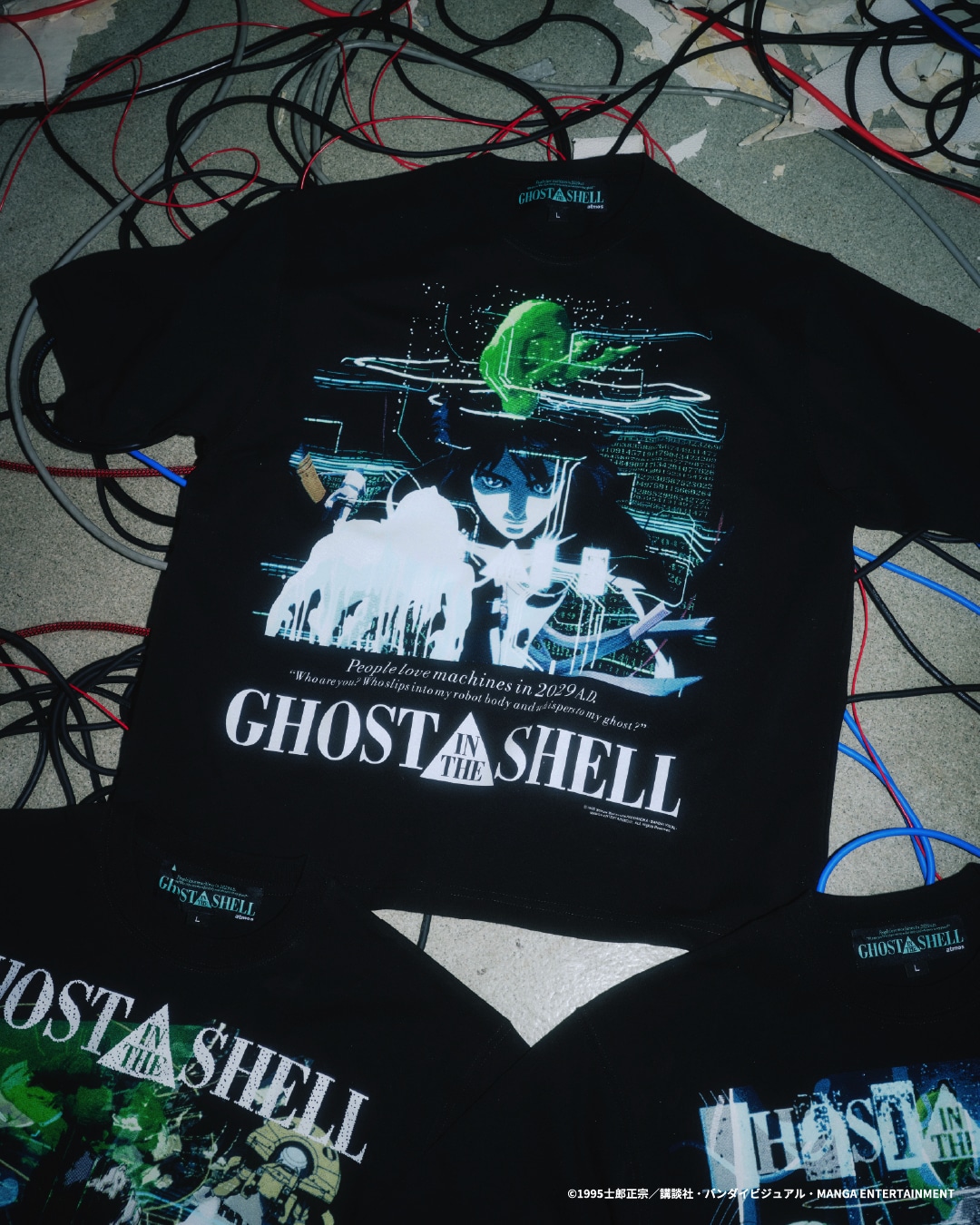 「GHOST IN THE SHELL × Kosuke Kawamura × atmos T-shirt」